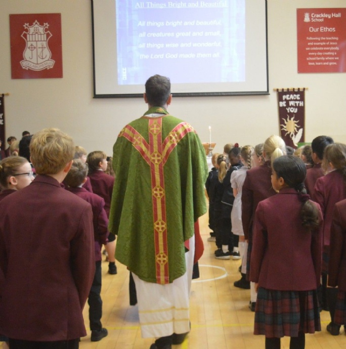 News &raquo; Junior 6C Led Crackley Hall School's  Harvest Mass